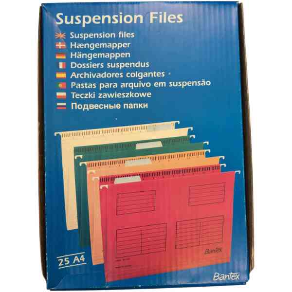 Bantex Hängmappar Suspension Files blå 25/st