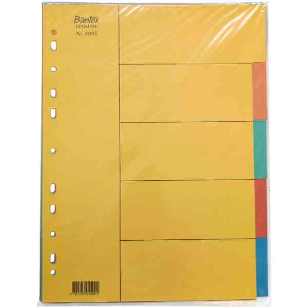 Pärmregister Bantex Divider 6045 – 00 A4 / 5 Tab
