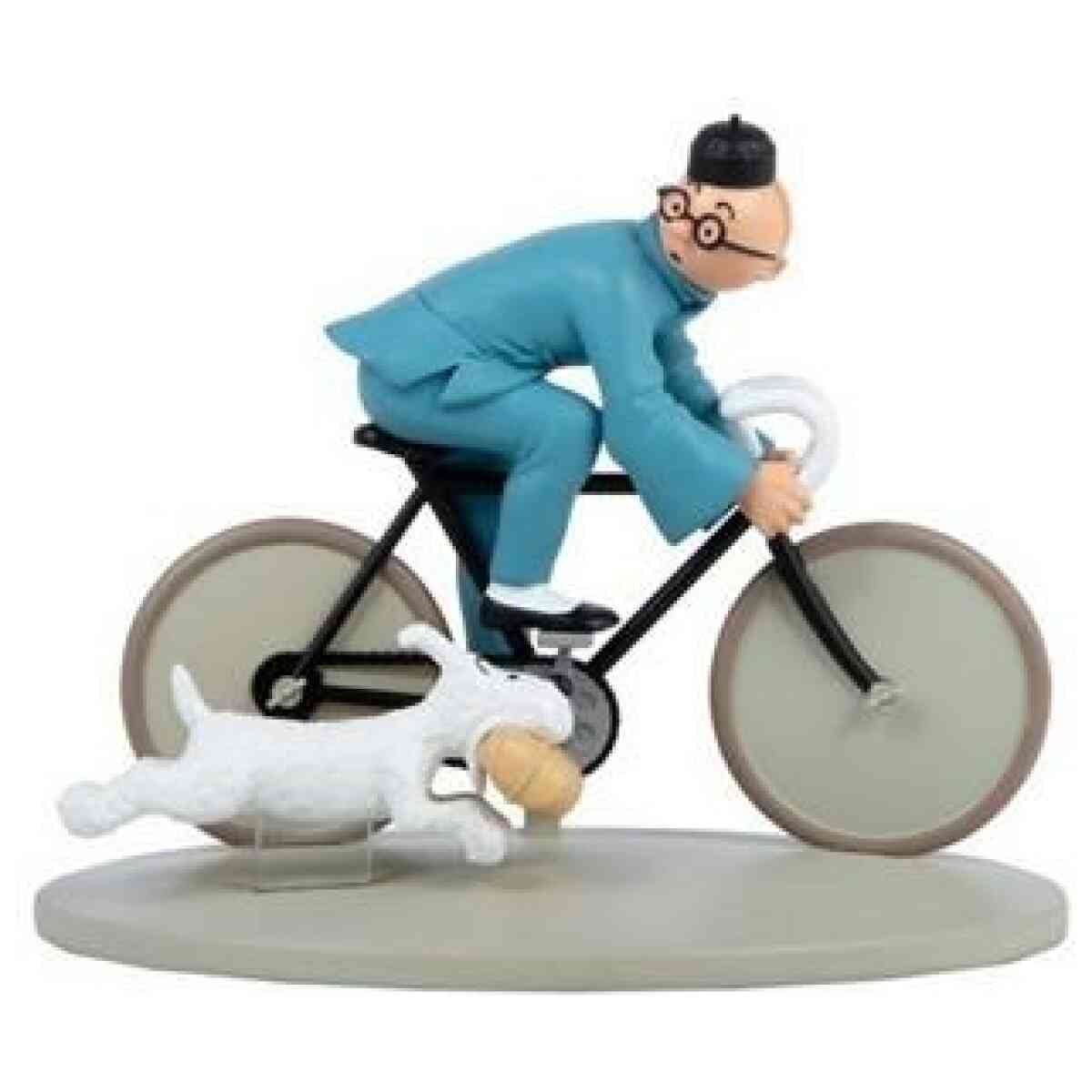 Tintin på en cykel - Staty i resin - 12 cm