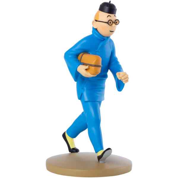 Tintin i kinesiska kläder - Staty i resin - 12 cm