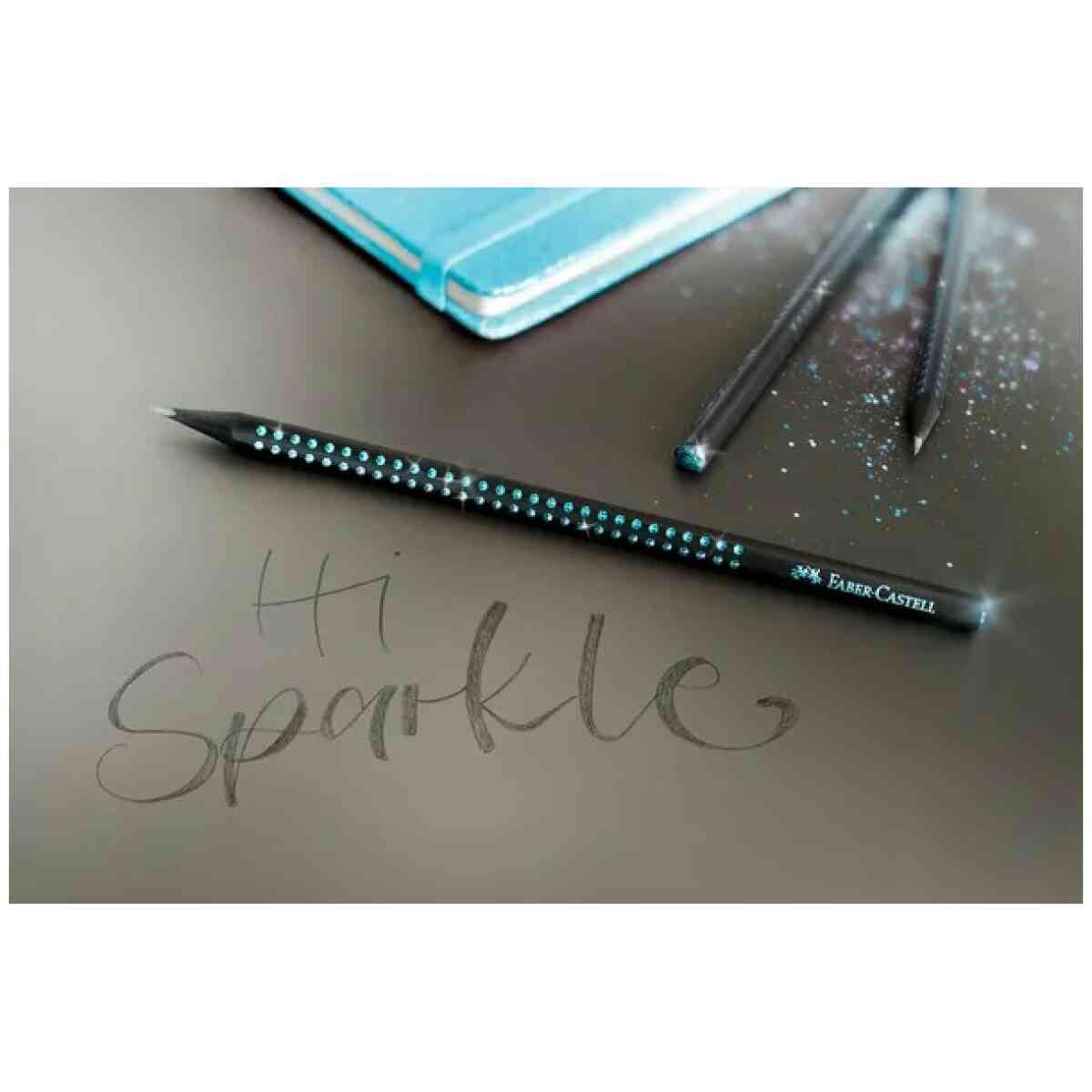 Faber-Castell Graphite Pencil – Sparkle Violet Metallic, Triangular Grip, Break-Resistant