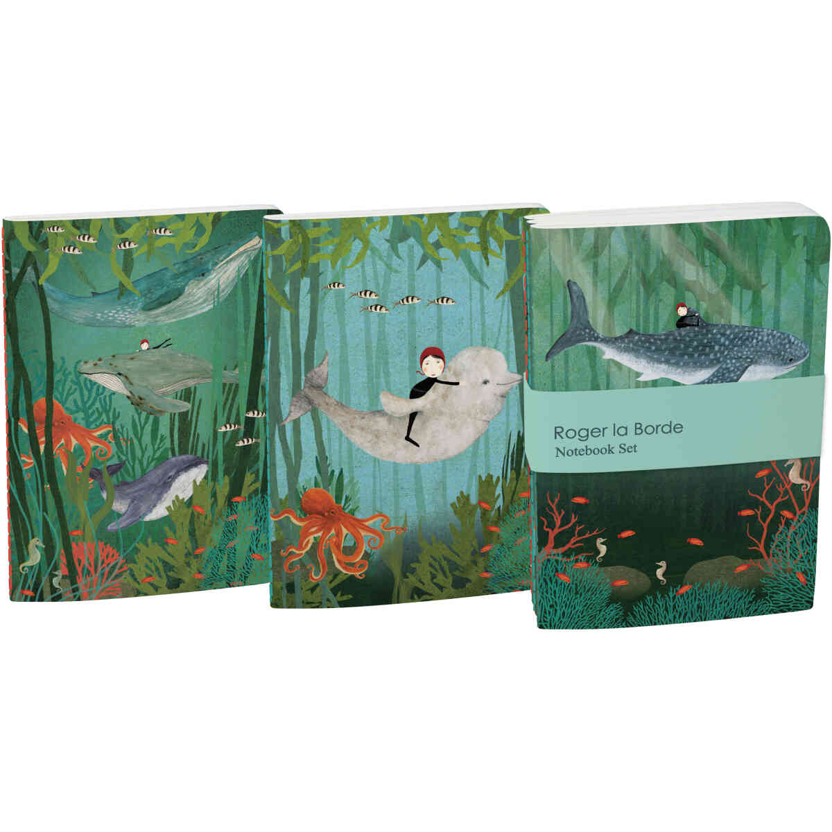 Whale Song, A6 Exercise Books Bundle