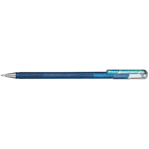 Pentel K110-DCX Dual Met. Roller 1mm med huv Pigmenteret bläck : Blå + Metallic grön