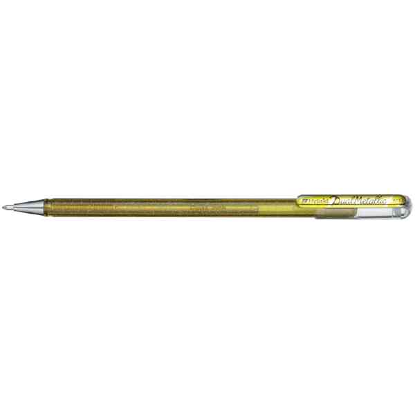 Pentel K110-DXX Dual Met. Roller 1mm med huv Pigmenteret bläck : Guld