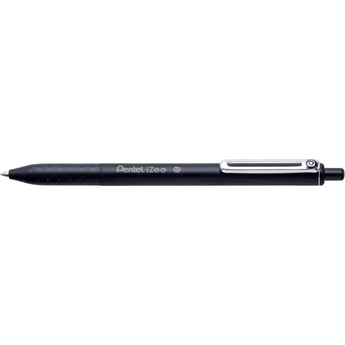 Pentel BX467-A iZee Kulspetspenna 0,7mm tryckmekanism Skrivbredd 0,35mm : Svart