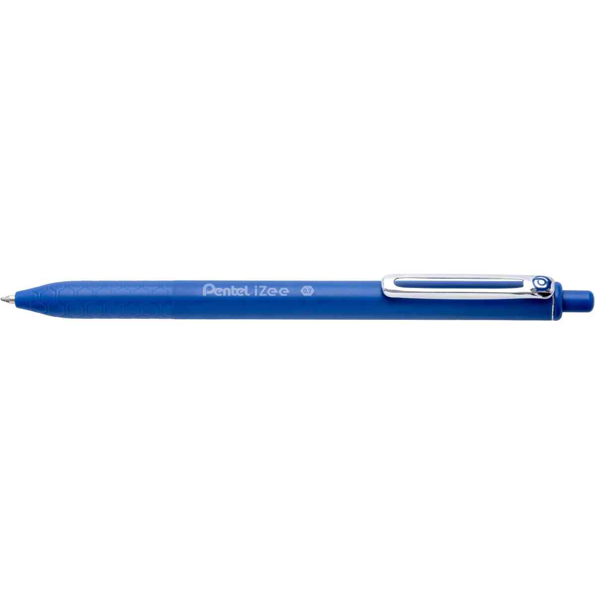 Pentel BX467-C iZee Kulspetspenna 0,7mm tryckmekanism Skrivbredd 0,35mm : Blå