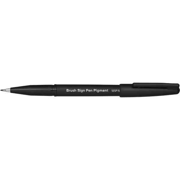 Pentel SESP15-N Brush Sign Pen Pigmentet : Grå