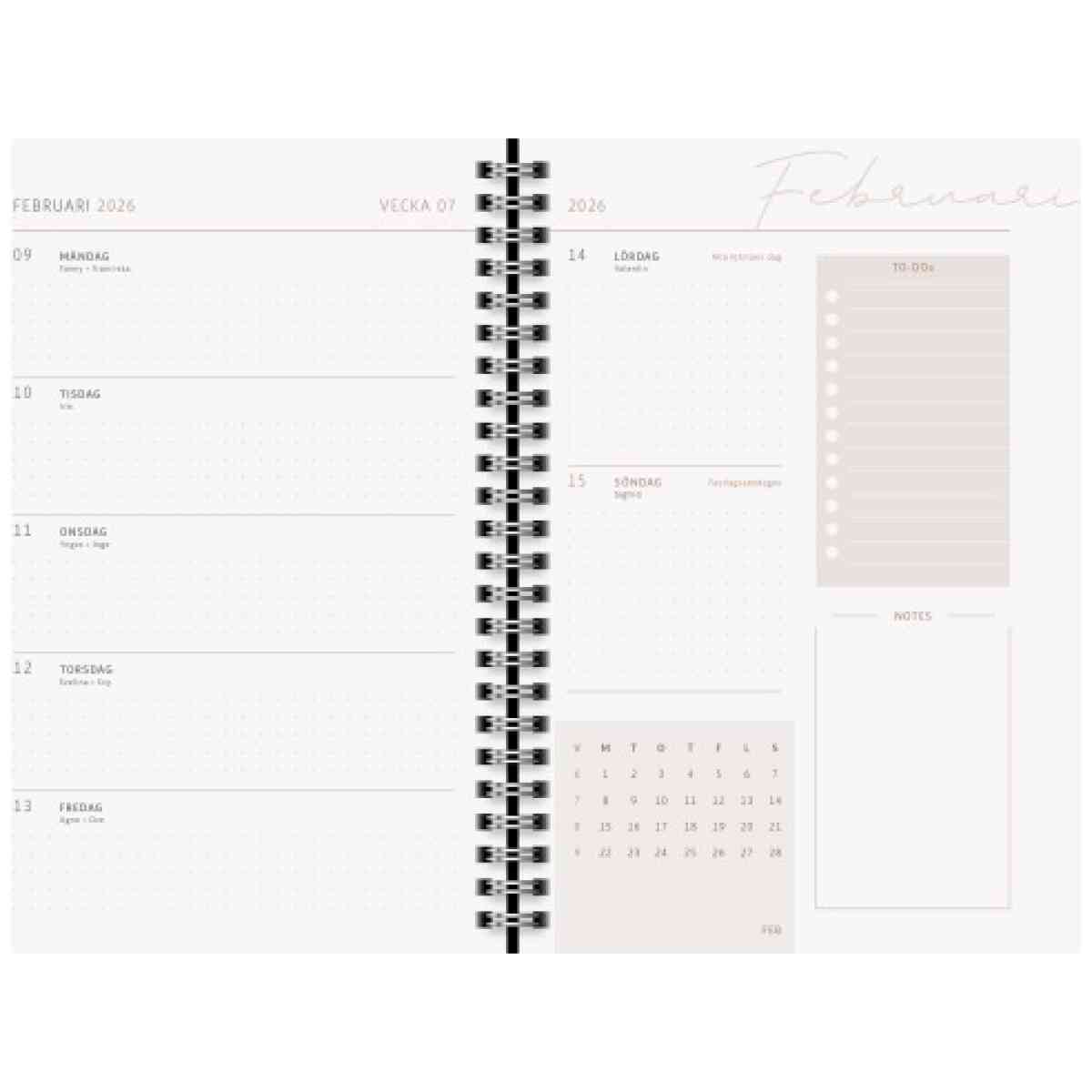 Studentkalender 2025/2026 Gray marble A5 - Bild 2