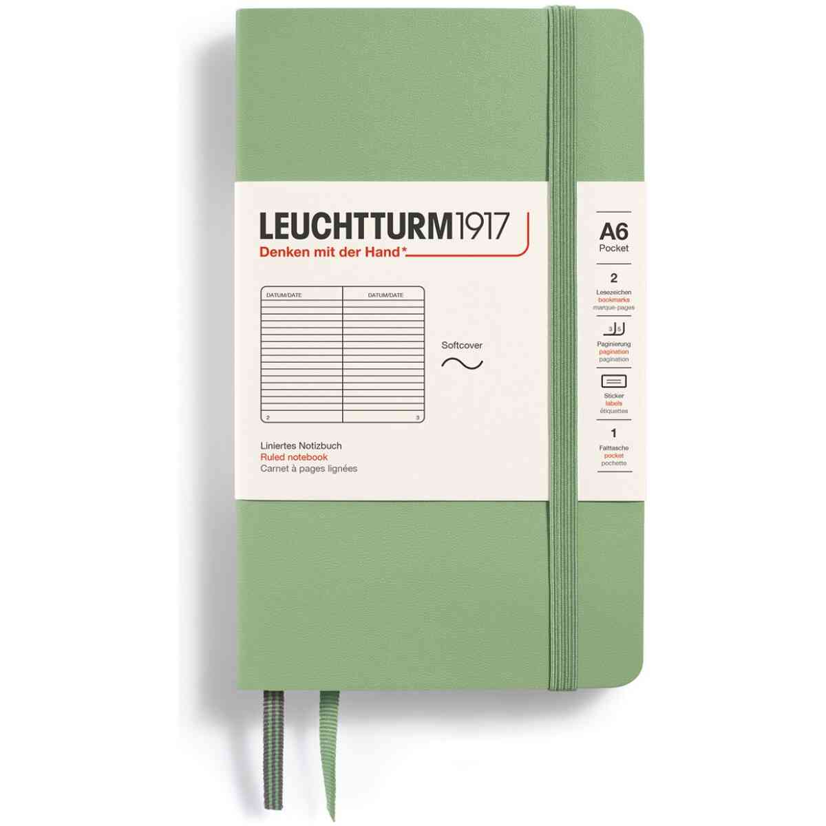 Leuchtturm1917 Notebook A6 Soft Sage - Bild 2