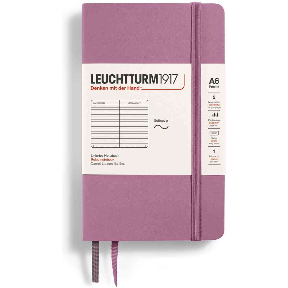 Leuchtturm1917 Notebook A6 Soft Dusty Rose - Bild 3