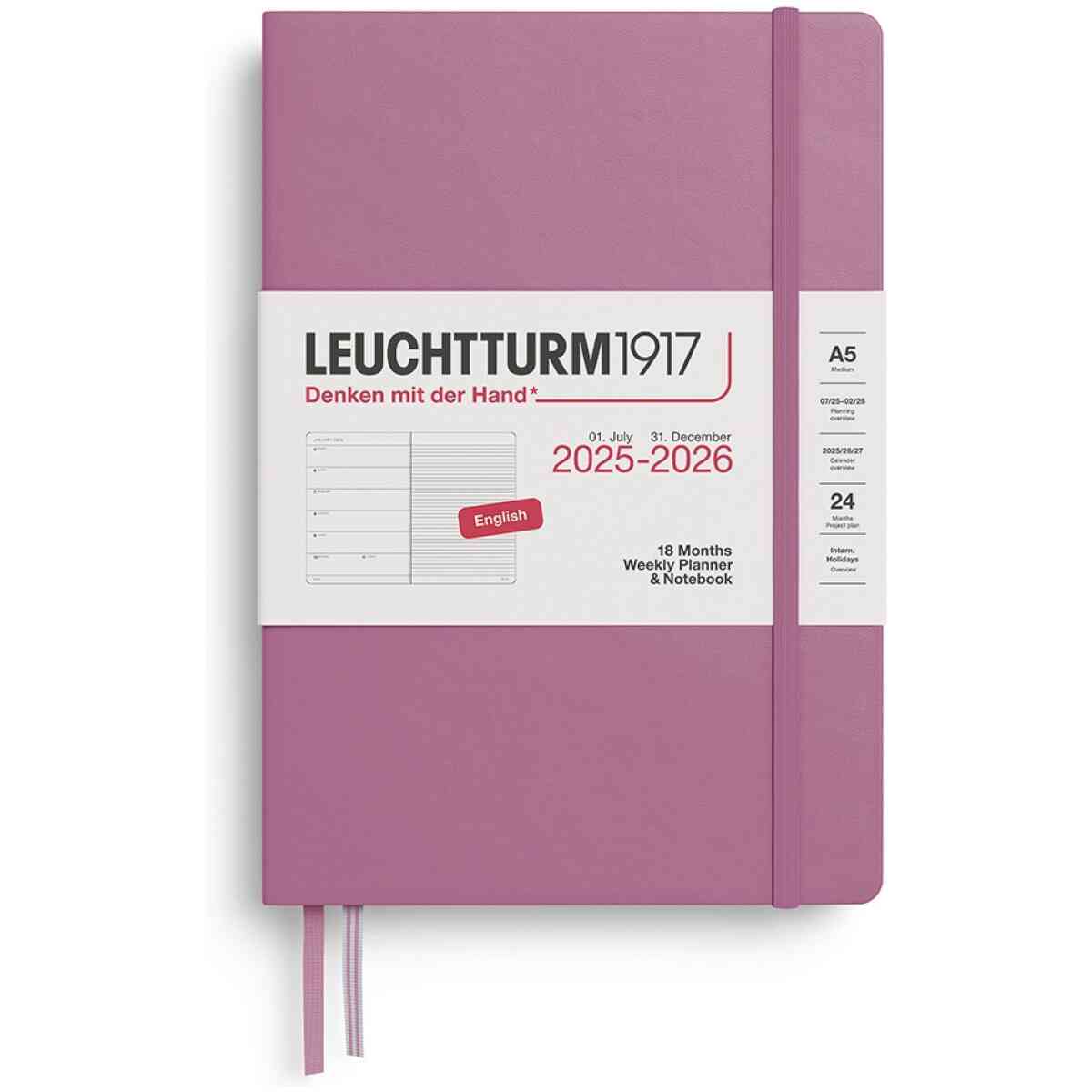 Weekly Planner & Notebook Medium (A5) 2026, 18 Months, Hardcover, English - Bild 6