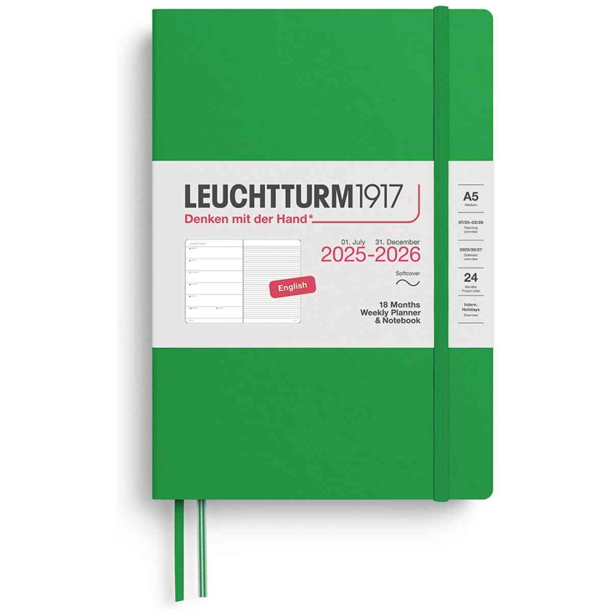 Weekly Pl. & Notebook Medium (A5) 2026, 18 Months, Softcover, English - Bild 5
