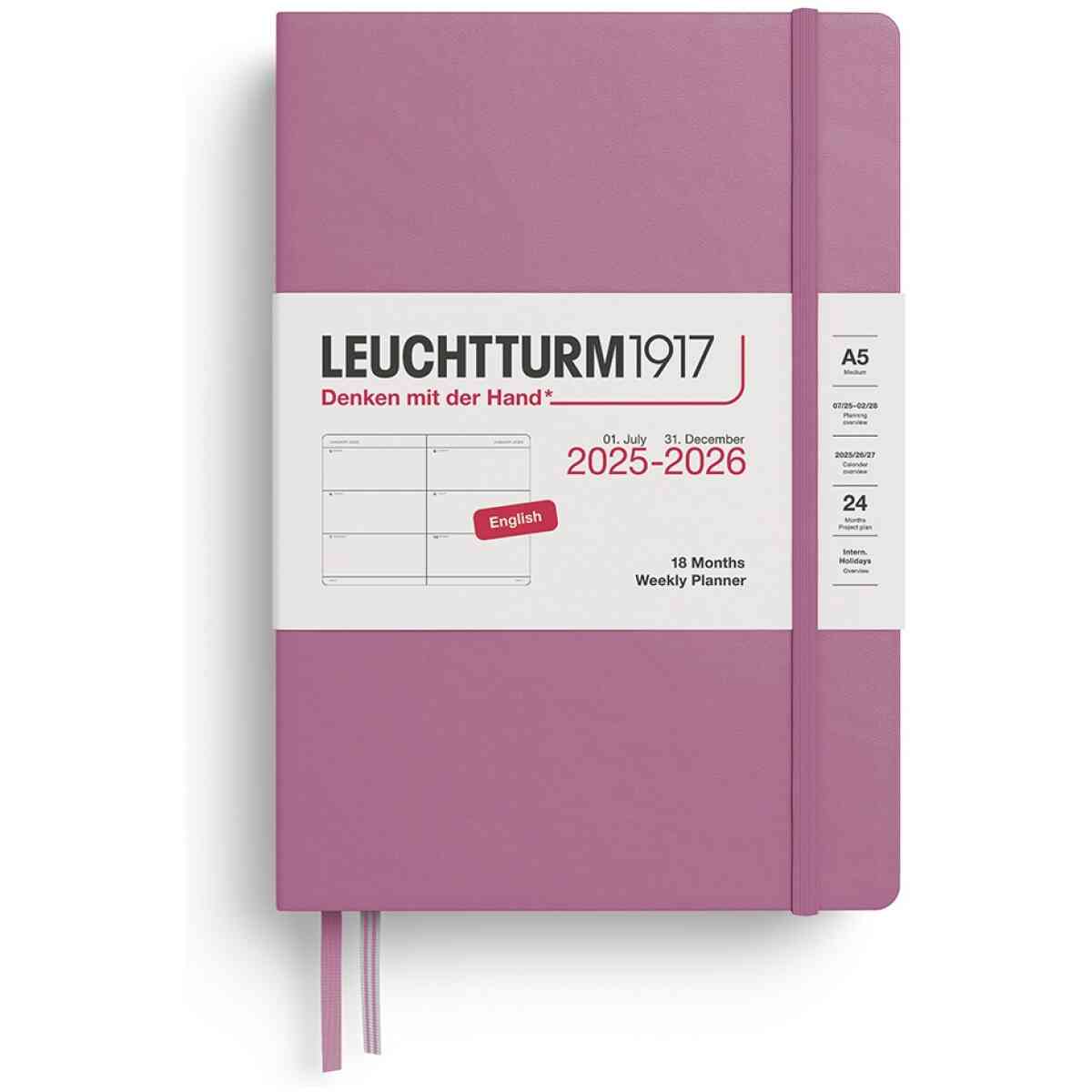 Weekly Planner Medium (A5) 2026, 18 Months, English - Bild 6