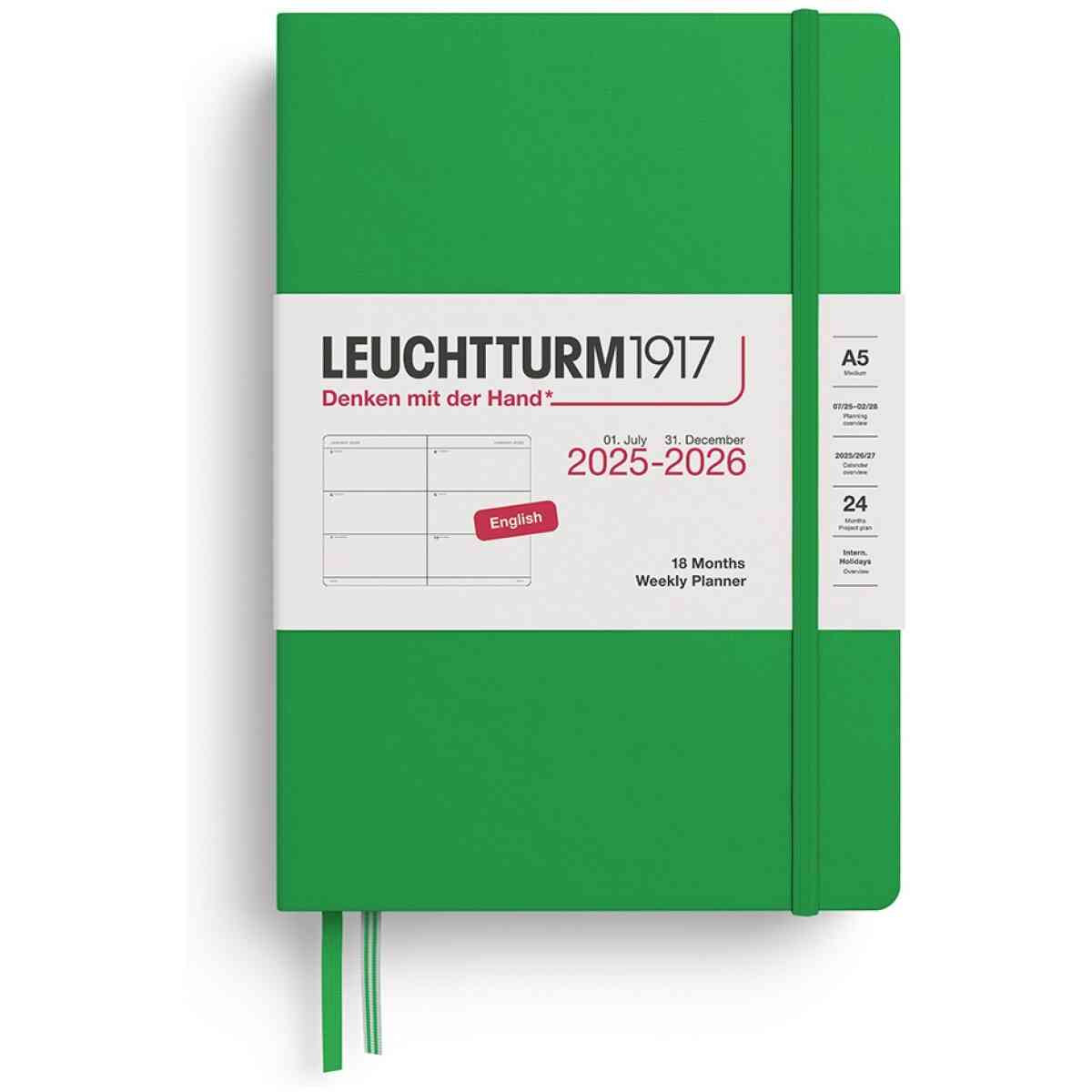 Weekly Planner Medium (A5) 2026, 18 Months, English - Bild 5