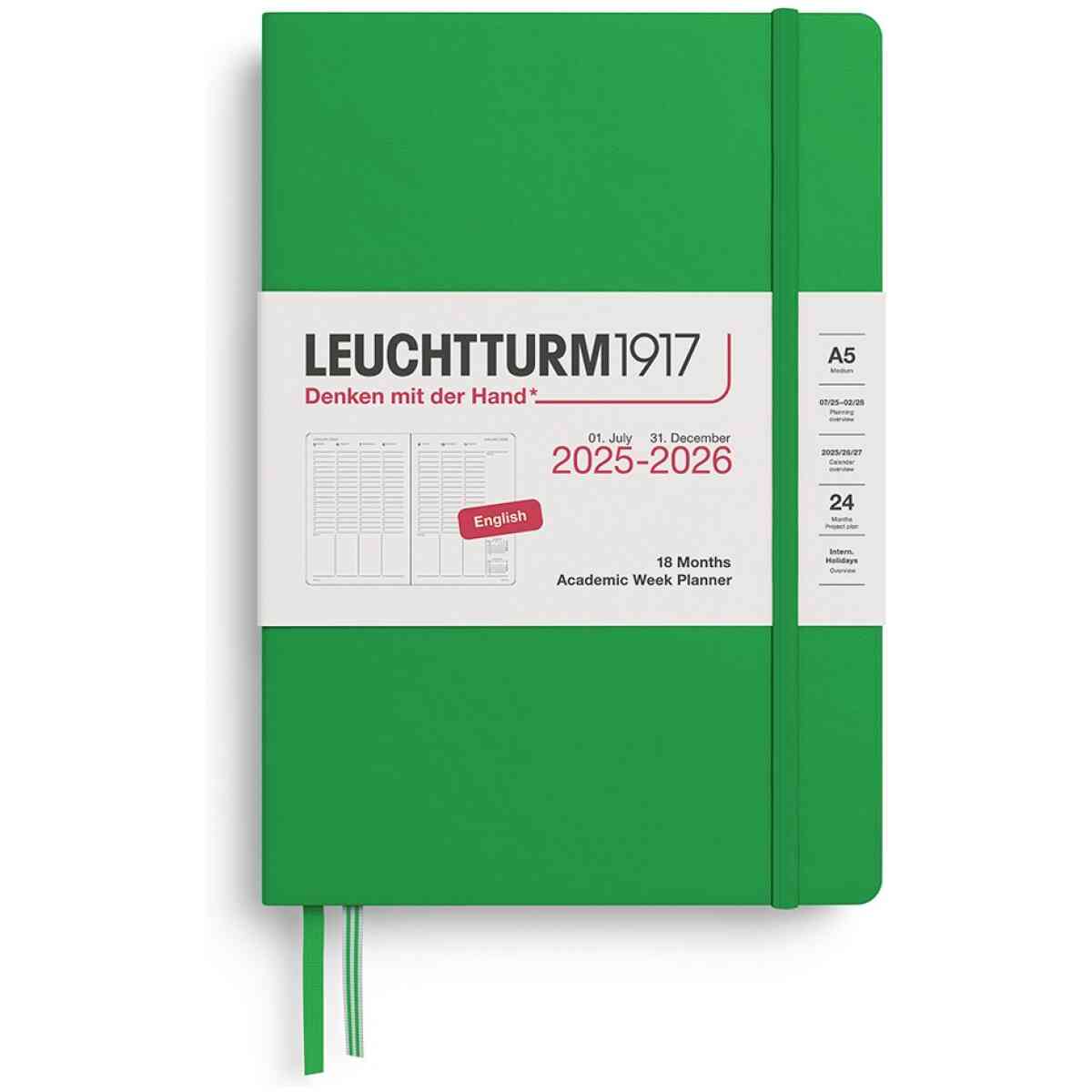 Academic Week Planner Medium (A5) 2026, 18 Months, English - Bild 4