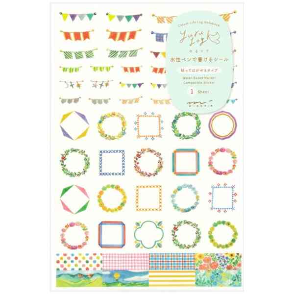 Yuru Log Sticker One Sheet Decoration
