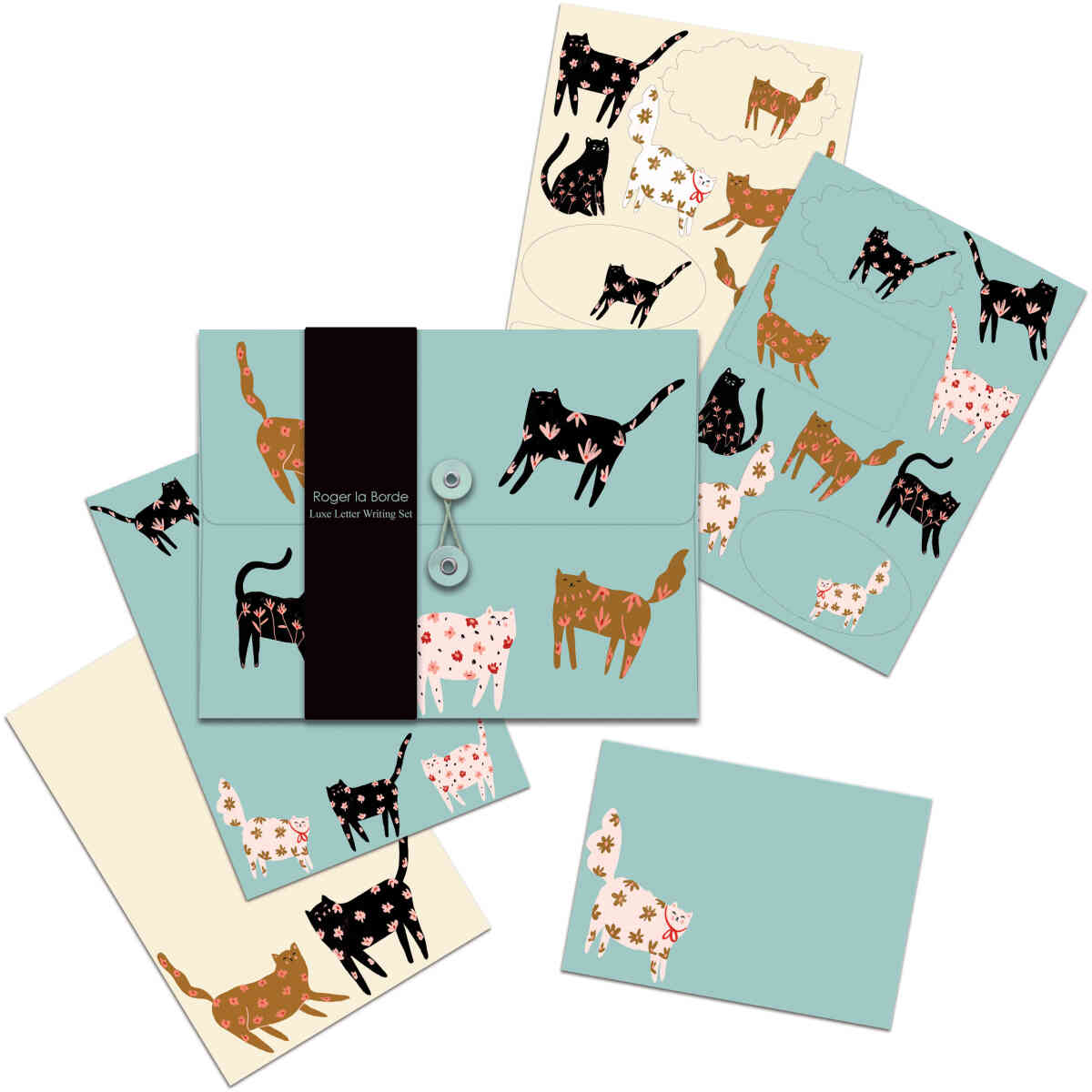 Cinnamon Blue Cats, Writing Paper Set