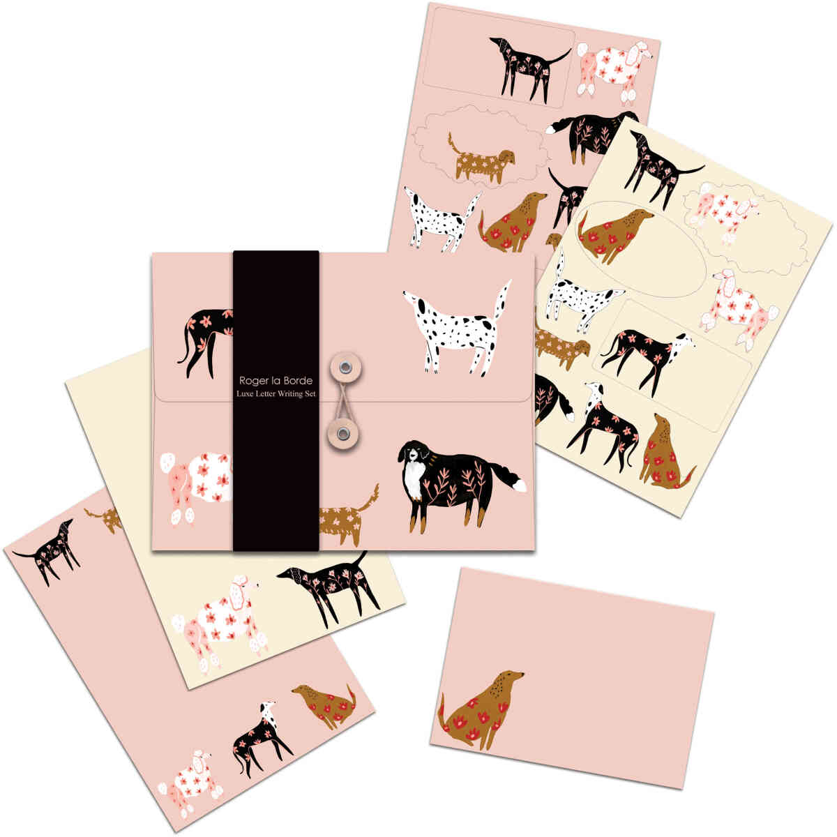 Ginger Pink Dogs, Writing Paper Set