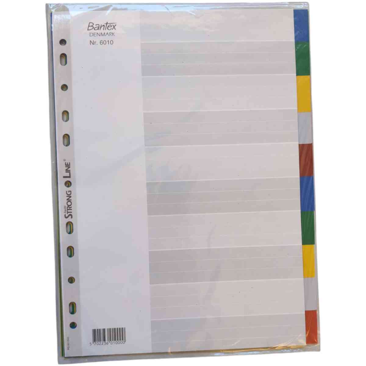 Pärmregister Bantex Divider 6010 – 00 A4 / 10 Tab