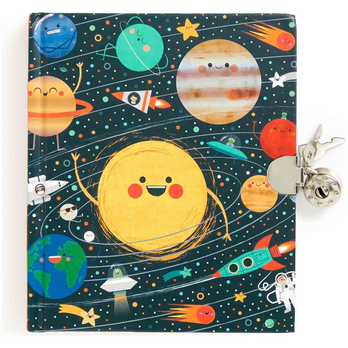 Solar System Locked Diary