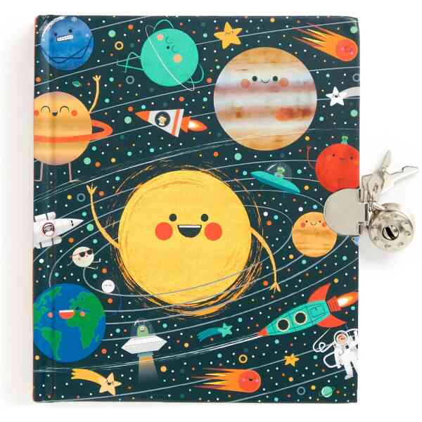 Solar System Locked Diary