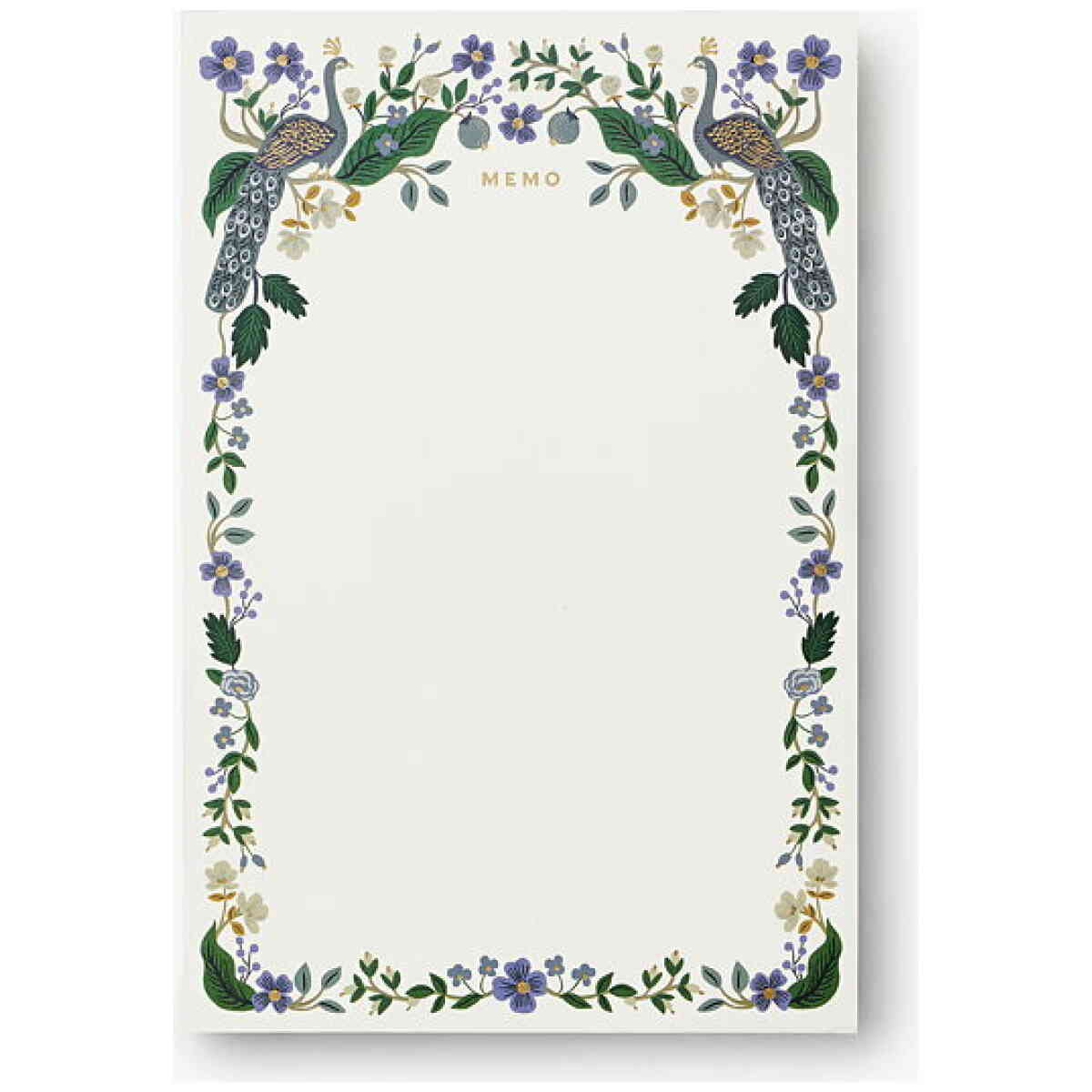 Peacock Memo Notepad