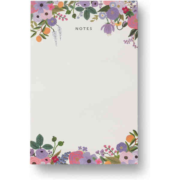 Garden Party Violet Notepad