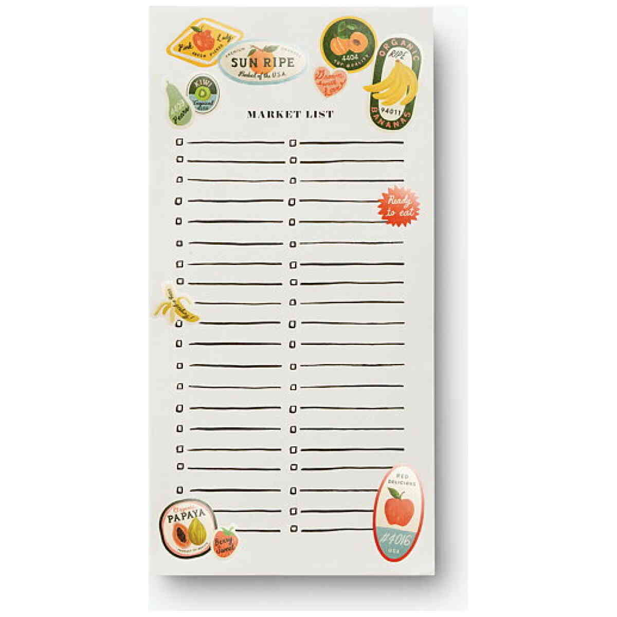 Fruit Stickers Market Pad