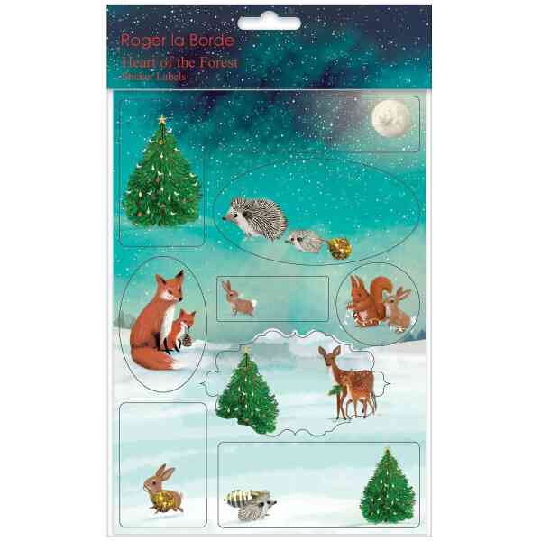 Heart of the Forest Sticker Labels Sheet