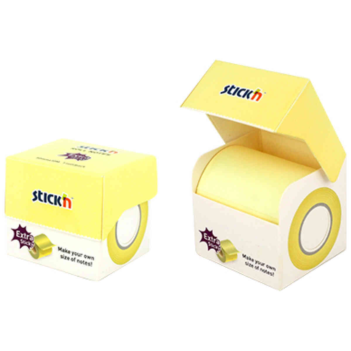 Notisrulle Extra Sticky FSC 50mmx10m Pastell Gul - Bild 4