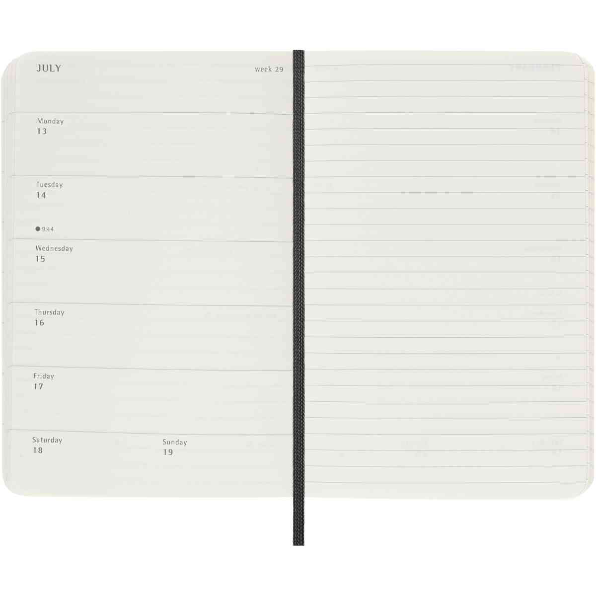Classic Soft 18M 25/26 WeekNote Pocket Svart - Bild 9