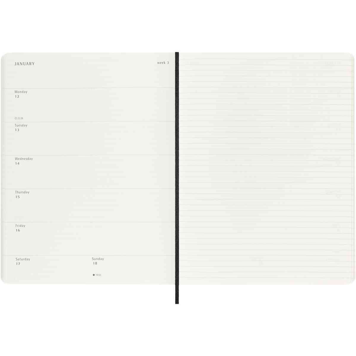 Classic Soft 18M 25/26 WeekNote XL Svart - Bild 4