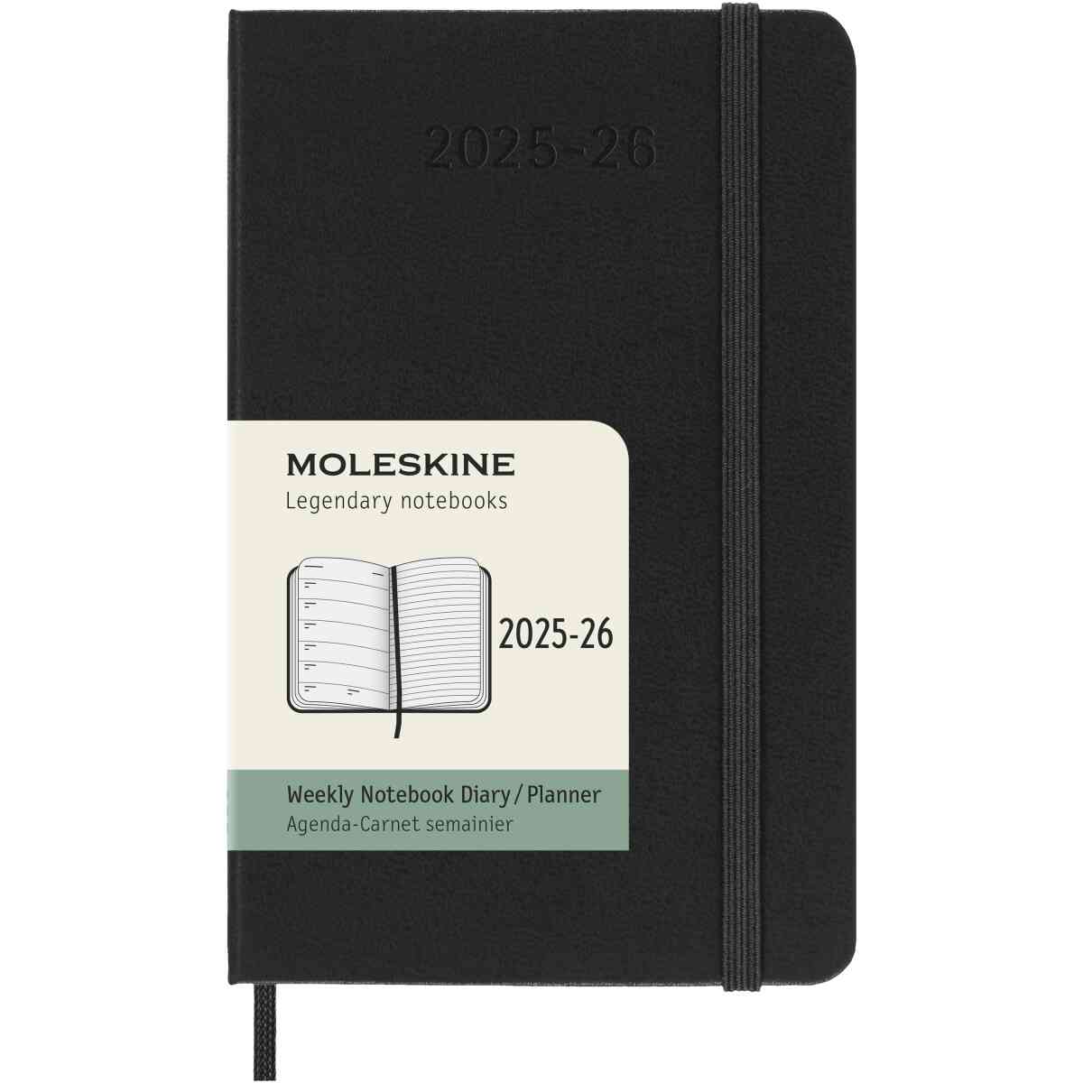Classic Hard 18M 25/26 WeekNote Pocket Svart - Bild 7