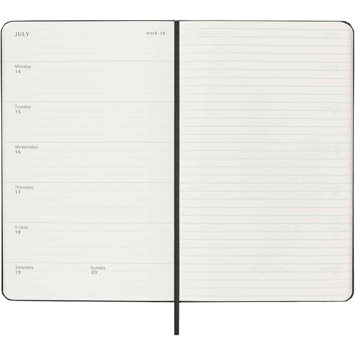 Classic Hard 18M 25/26 WeekNote Large Svart - Bild 9