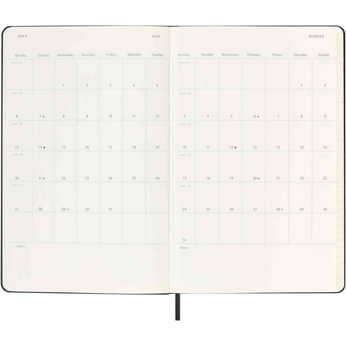 Classic Hard 18M 25/26 WeekNote Large Svart - Bild 6