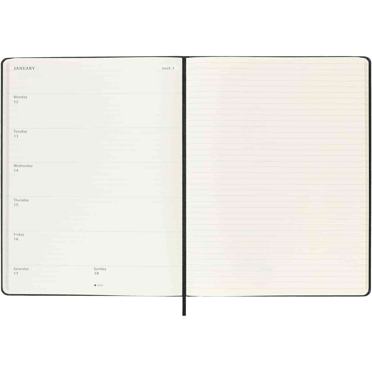 Classic Hard 18M 25/26 WeekNote XL Svart - Bild 8