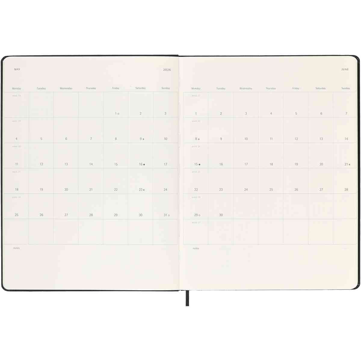 Classic Hard 18M 25/26 WeekNote XL Svart - Bild 5