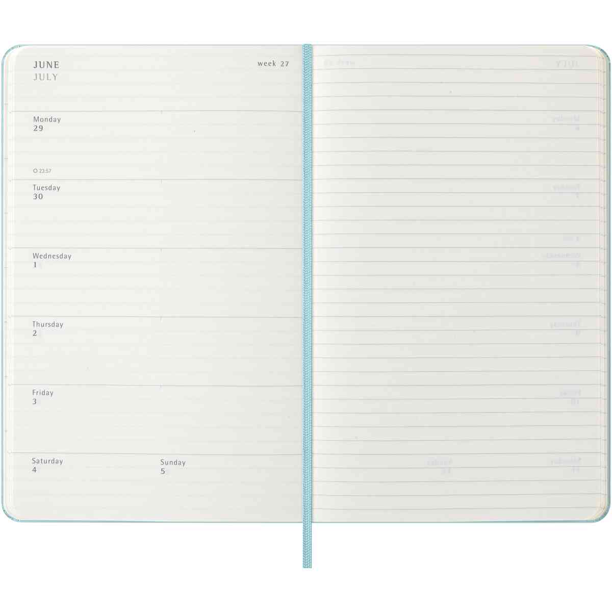 Classic Hard 18M 25/26 WeekNote Large Aquamarine