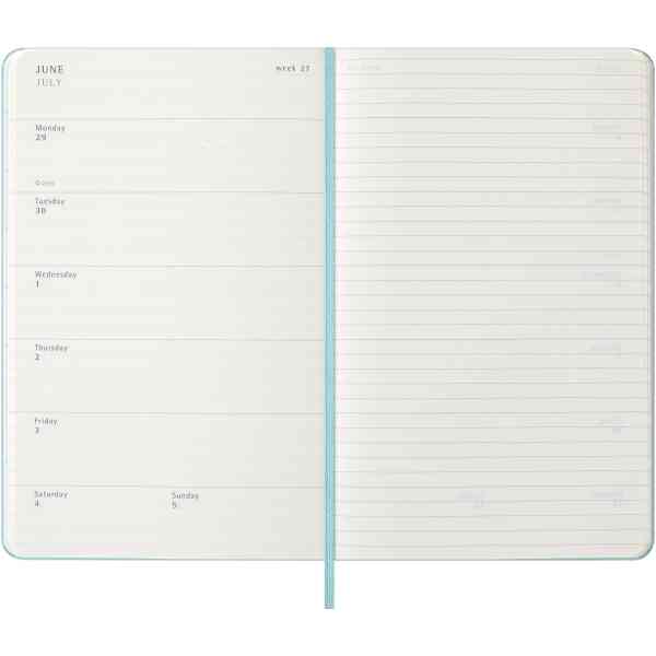 Classic Hard 18M 25/26 WeekNote Large Aquamarine