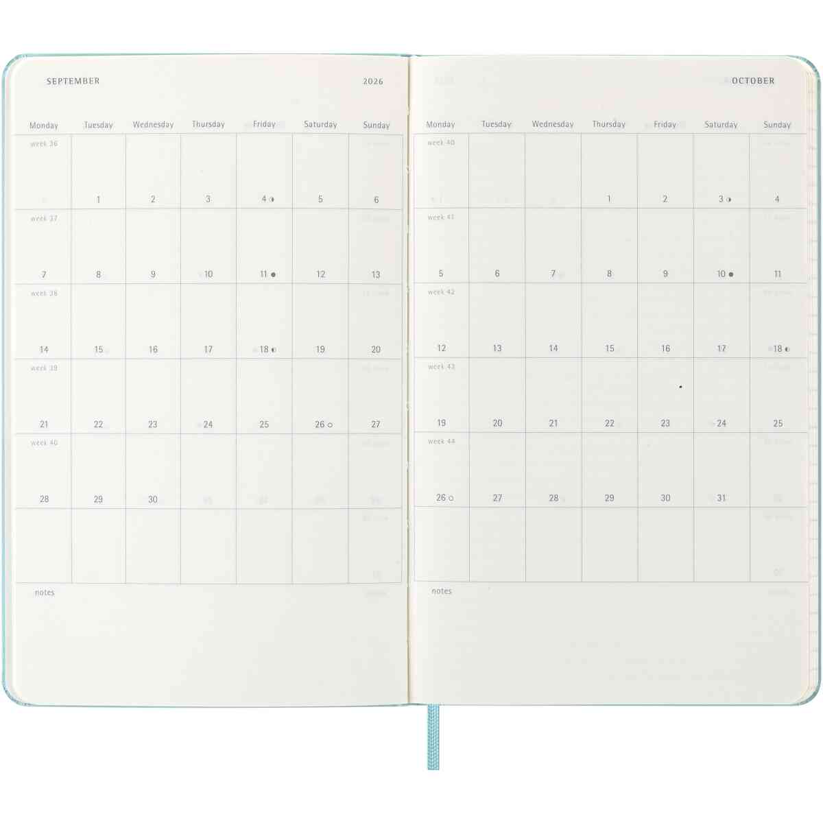 Classic Hard 18M 25/26 WeekNote Large Aquamarine - Bild 5