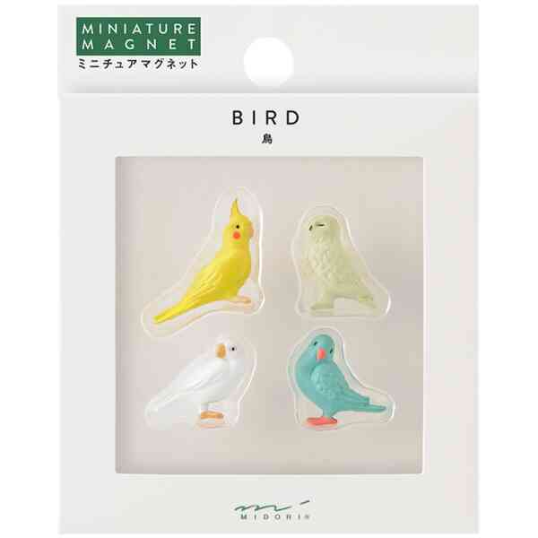 Mini Magnet 4pcs Bird B