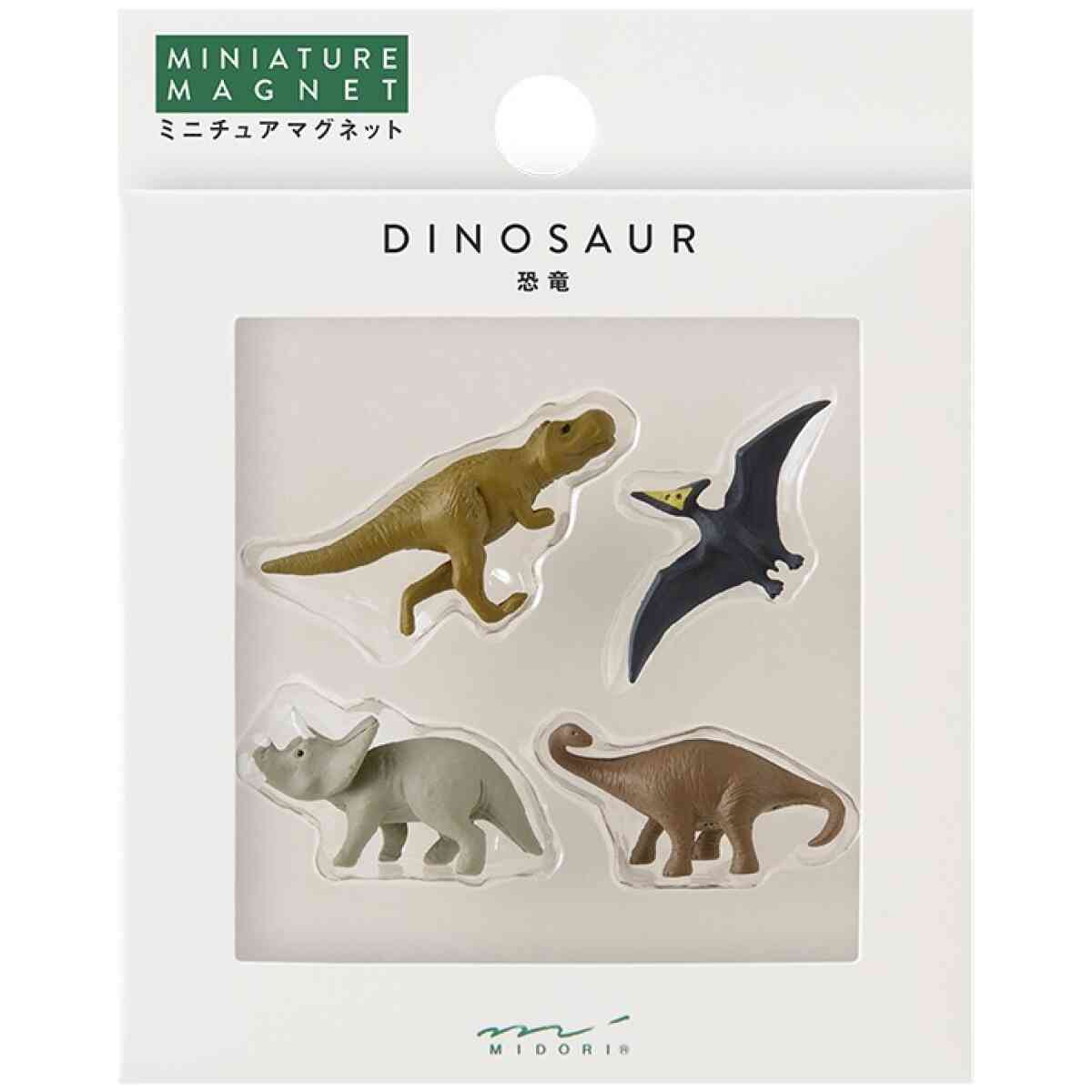 Mini Magnet 4pcs Dinosaur B
