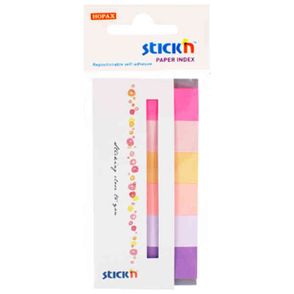 Indexflikar Papper 6st 45x15 30 Blad Sorterad Spring