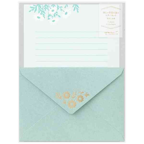 Letter Set Foil-stamped Envelopes Marguerite Daisy