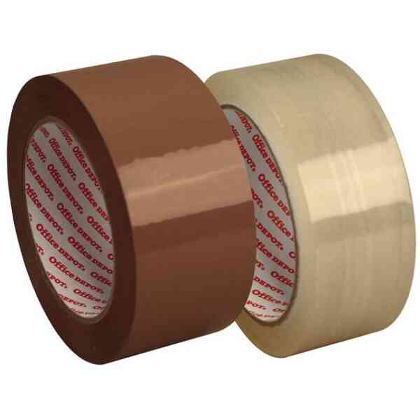 Packtejp PP Office Depot 66 Meter x 50 mm Brun