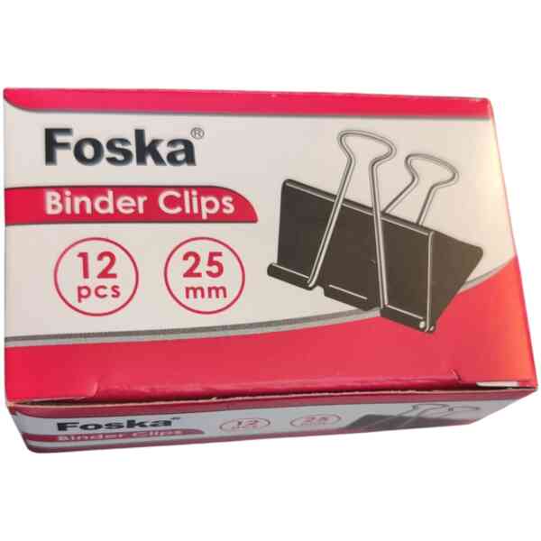 Pappersklämmor 25 mm 12 pack