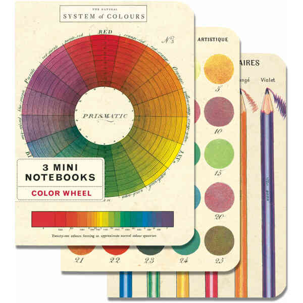 3 Mini Notebooks - Color Wheel
