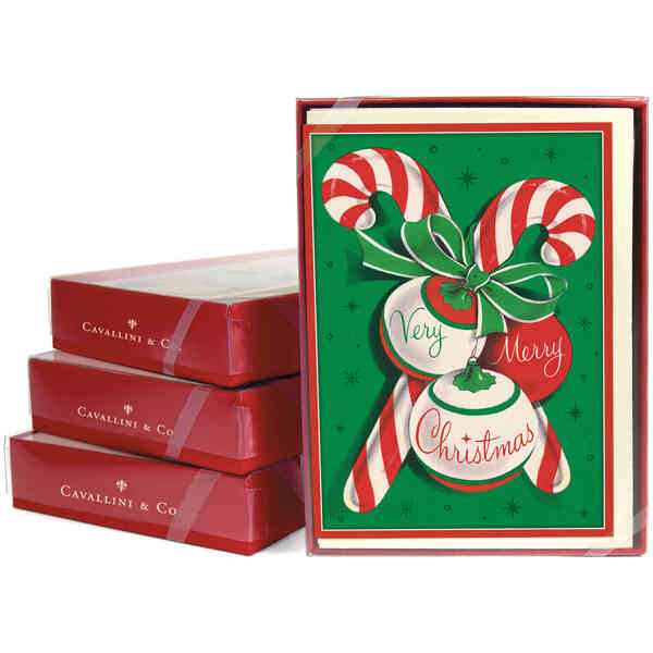 Candy Canes Christmas Boxed Notes