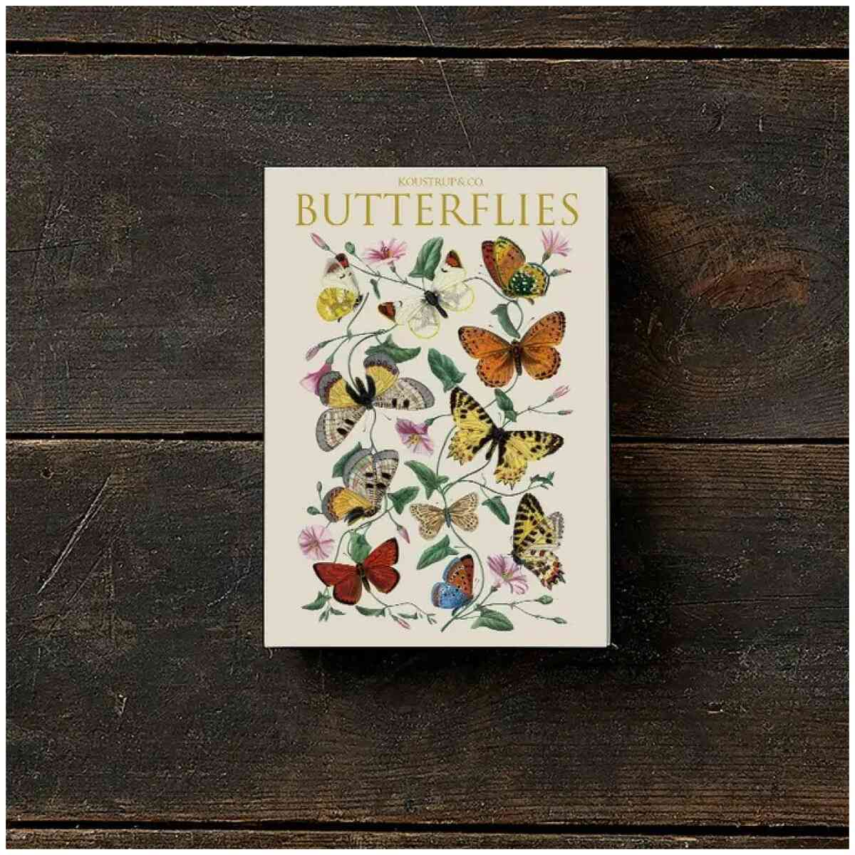 Cardfolder Butterflies 8 Cards W/Envelopes- Made in Europé