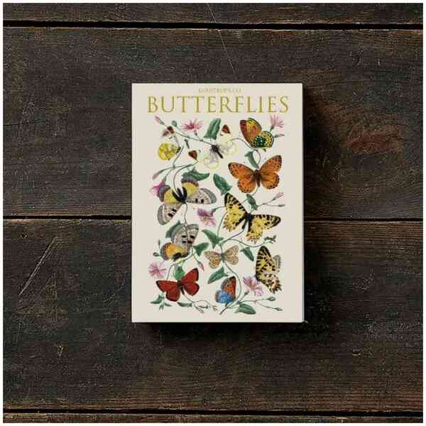 Cardfolder Butterflies 8 Cards W/Envelopes- Made in Europé